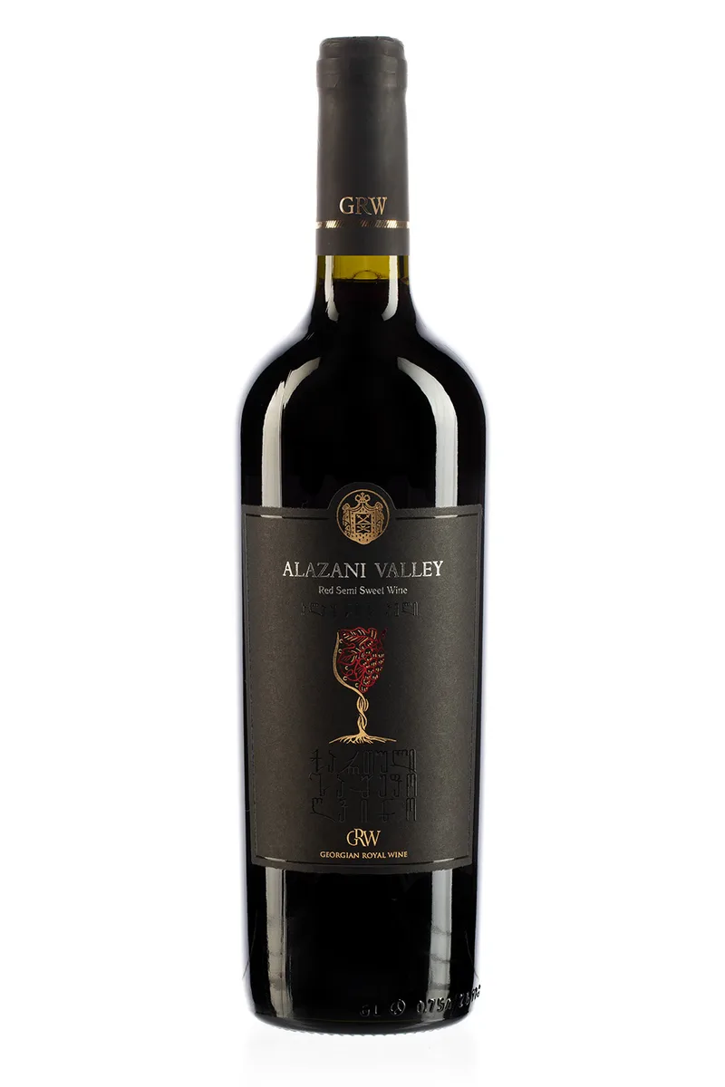 Bottle of Kakhetian Wine Alazani Valley